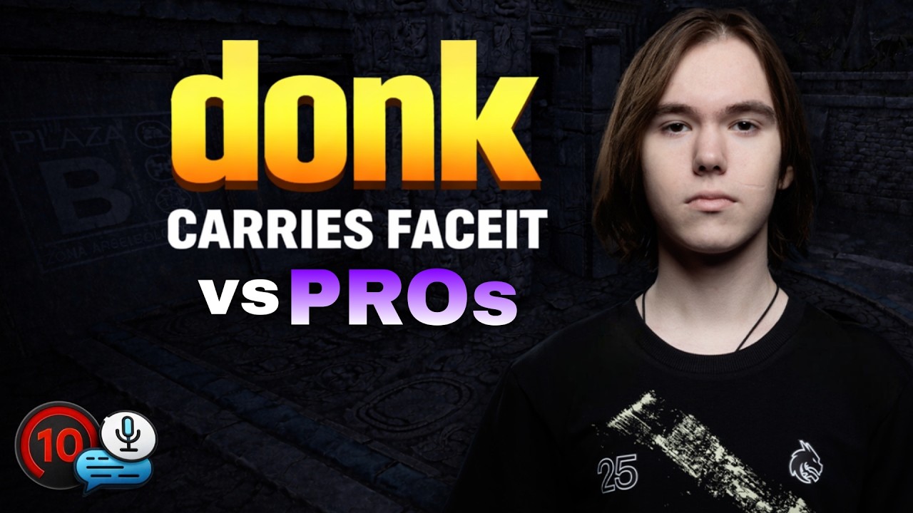 donk vs PROs & Strong FACEIT Players | DONK Highlights! CS2