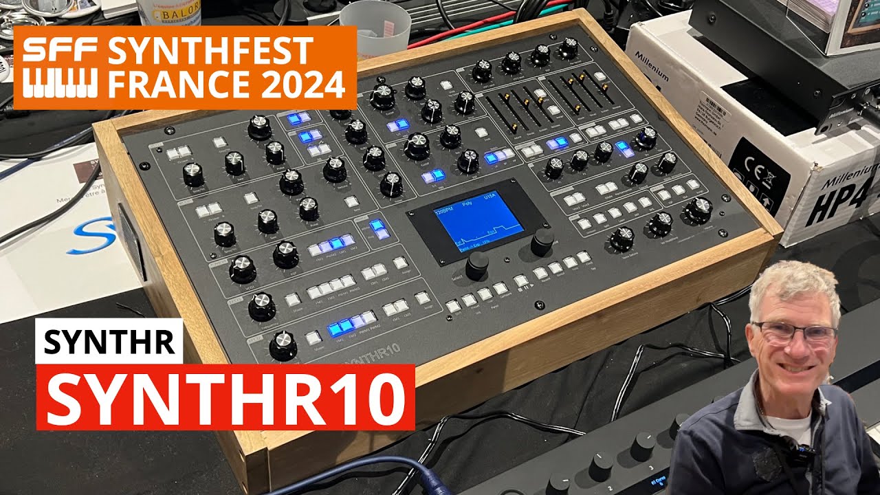 SYNTHR10 Polyphonic Analog Synthesizer (Prototype) First Look & Sounds | SynthFest France 2024