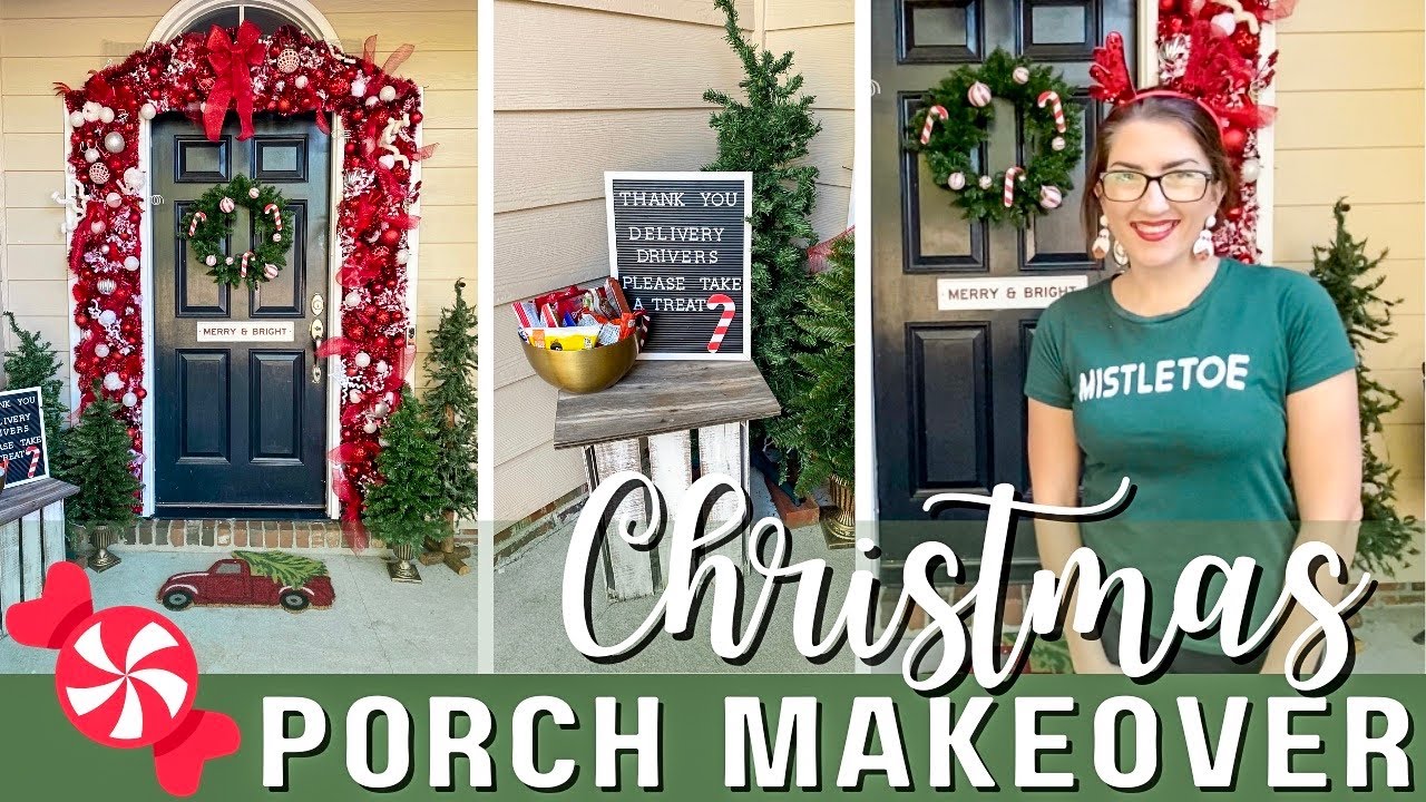 2021 Christmas 🎄 Front Porch Makeover | Outdoor Christmas Decorations  | Christmas DIY Decor