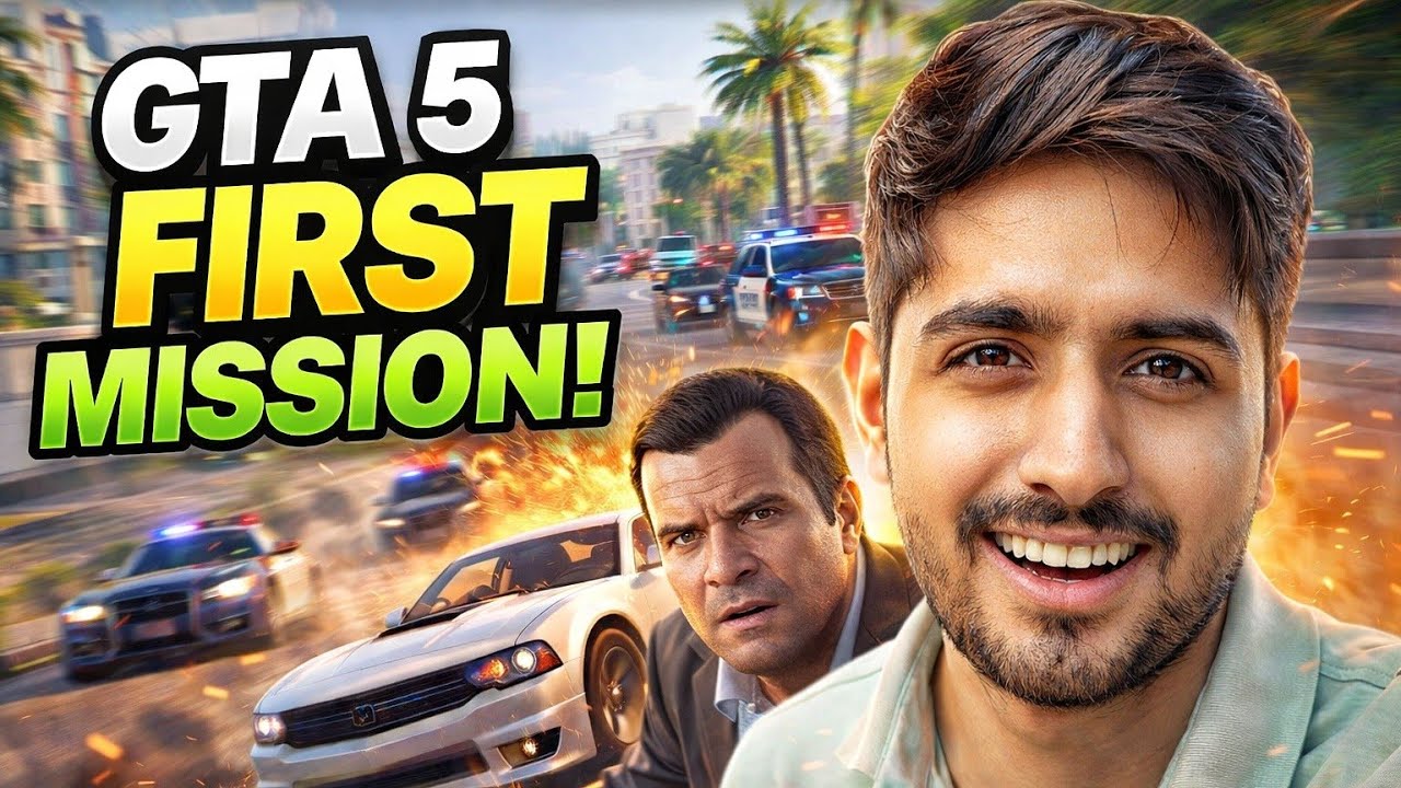Starting GTA 5 in 2026… FIRST MISSION CHAOS! 🚔💥