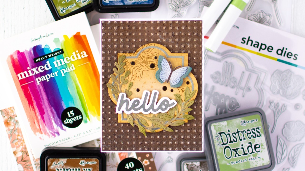 Layered Die Cutting & Ink Blending for a Stunning Handmade Card!