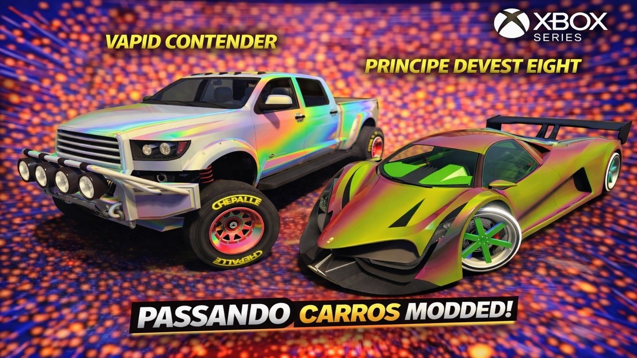 💥LIVE💥PASSANDO DEVESTE EIGHT e CONTENDER🔥VEÍCULOS FULL MODDED🔥XBOX SERIES🔥GTA ONLINE
