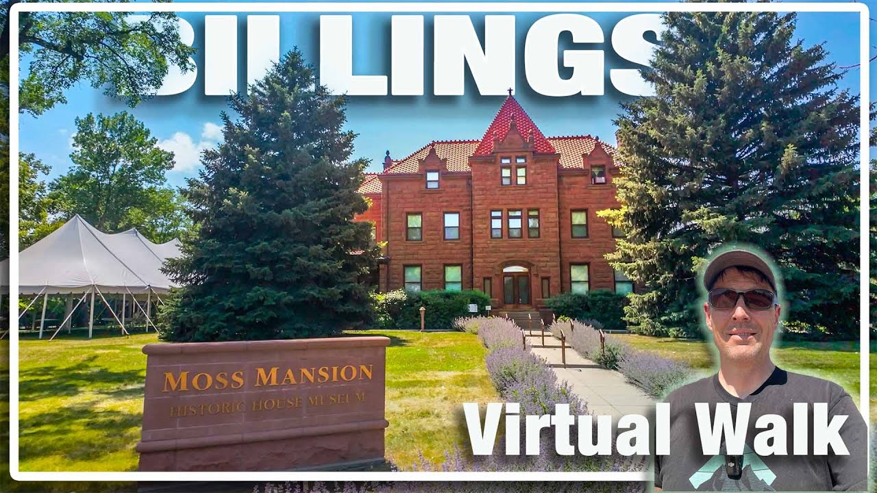 [4K] City Walk in Billings, Montana | Downtown to Historic Homes | Virtual Treadmill Walking Tour