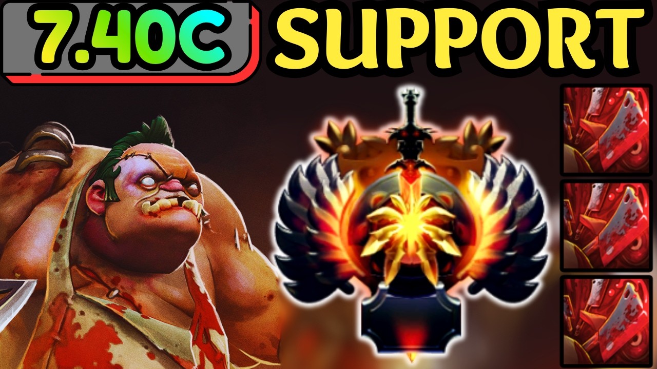 🔥 HOW PUDGE POS 4 WIN — THE BUTCHER IN ACTION | DOTA 2 🔥