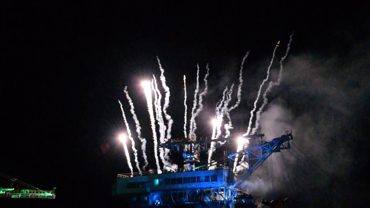 Pyro Games 2019 im Ferropolis 2. Feuerwerk