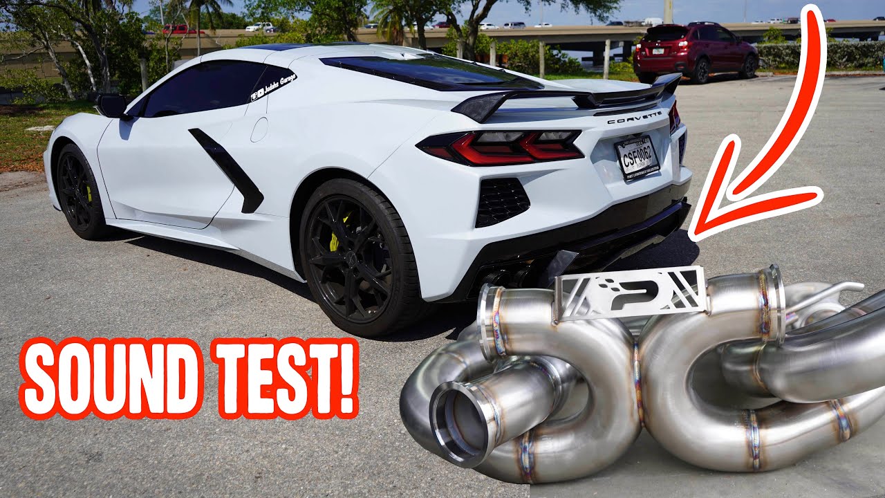 Making my C8 CORVETTE LOUD! *Straight pipe*