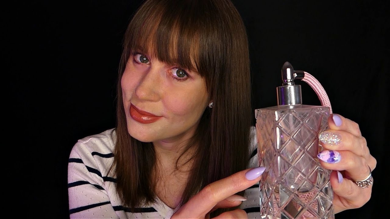 ASMR Glass Perfume Bottles | Glass Scratching & Tapping | Whispered