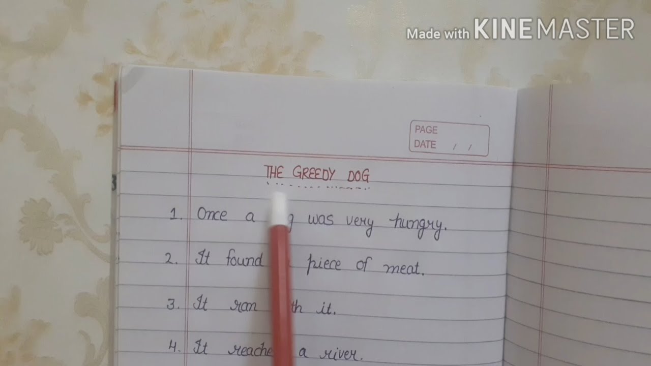 The Greedy Dog story for writing ||10 lines story of the greedy dog in English