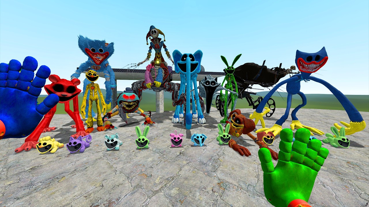 Surviving All Chapter Poppy Playtime Monsters & Smilling critters | Garry's Mod