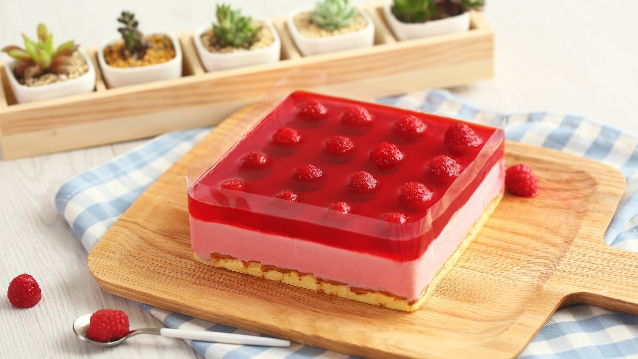 【巧厨烘焙/QiaoChuBaking】树莓果冻慕斯/Raspberry jelly mousse
