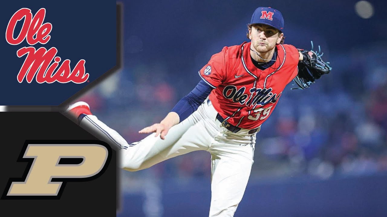 Purdue vs #4 Ole Miss Baseball Highlights | PLAYER DIVES INTO WALL College Baseball Highlights 2023