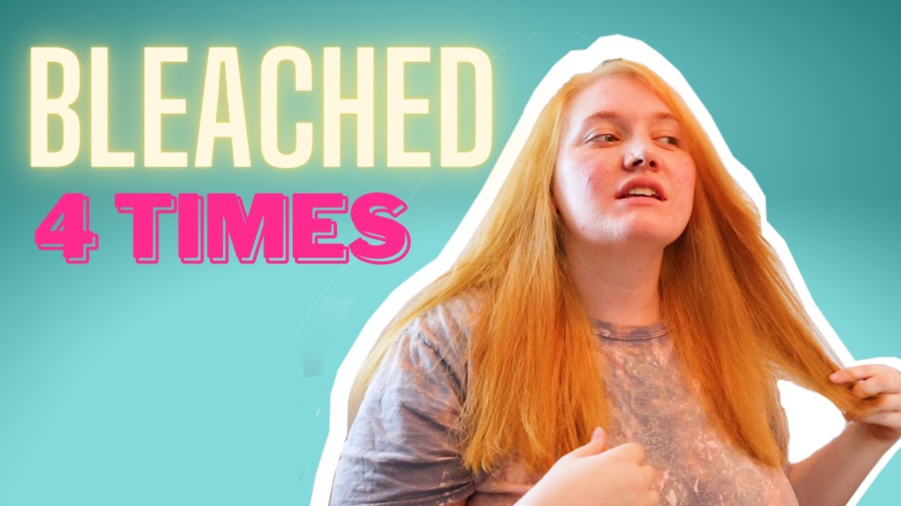 Bleaching my hair at home 4 times  *Brown to Blonde*