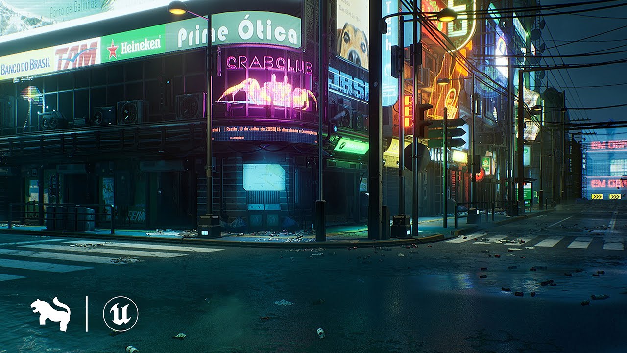 [UE5] Cyberpunk City / Recife Environment / Unreal Engine 5 Marketplace