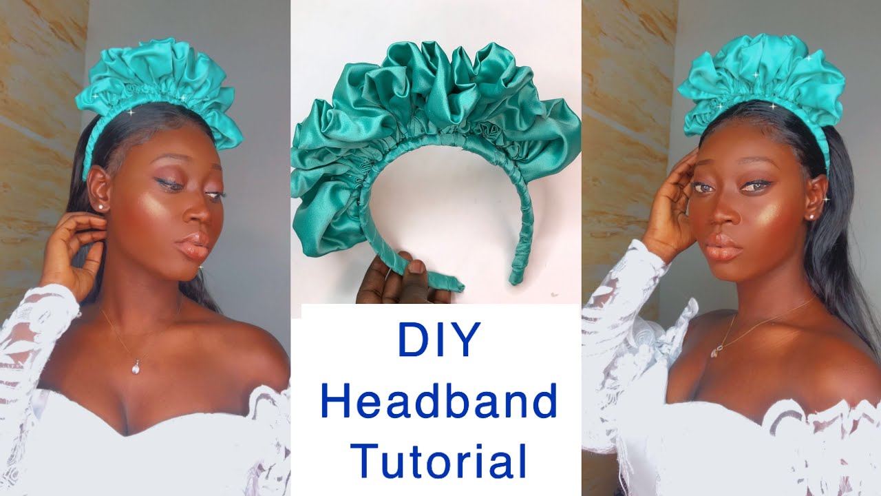 DIY How To Make Ruffle Headband || Scrunchie headband tutorial