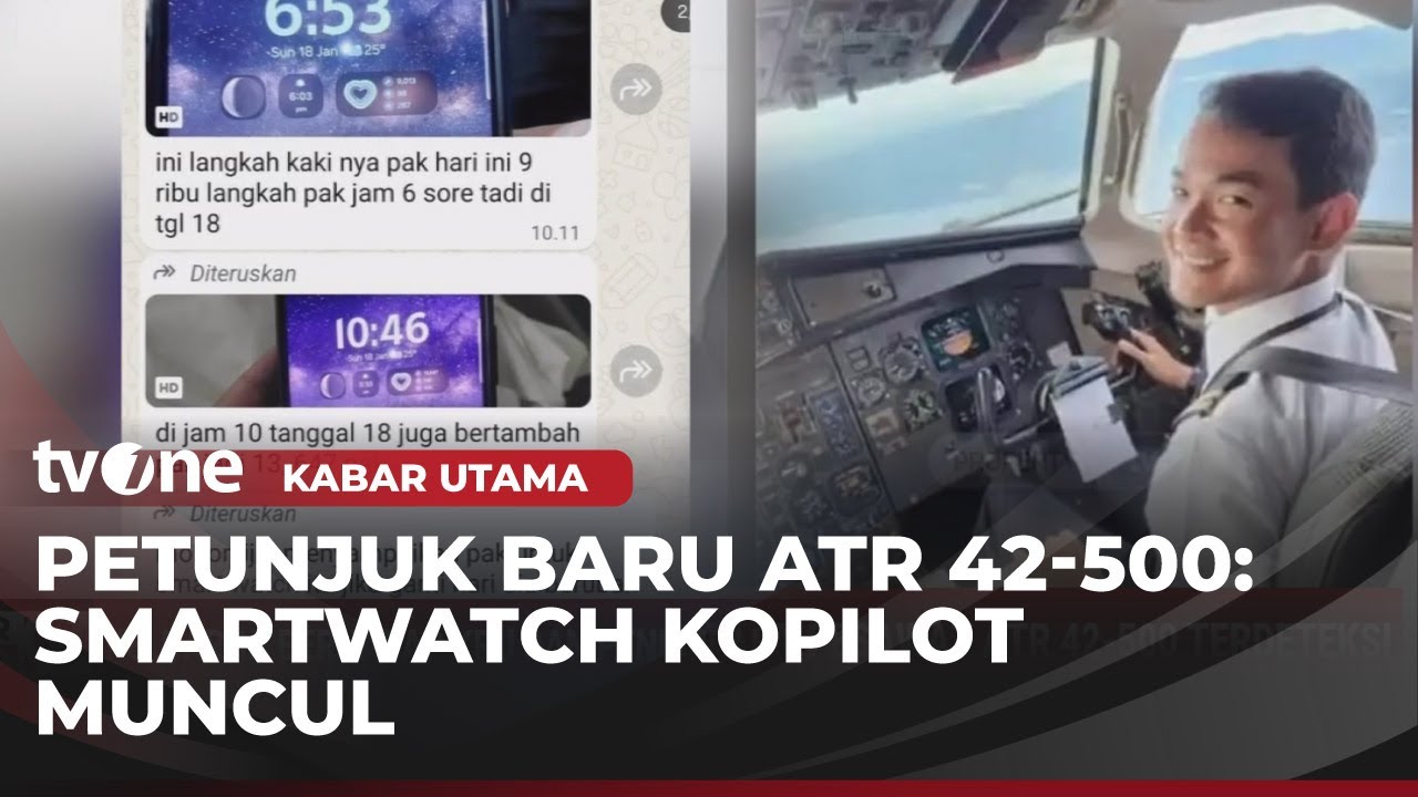 Smartwatch Kopilot Pesawat ATR 42-500 Terdeteksi | Kabar Utama