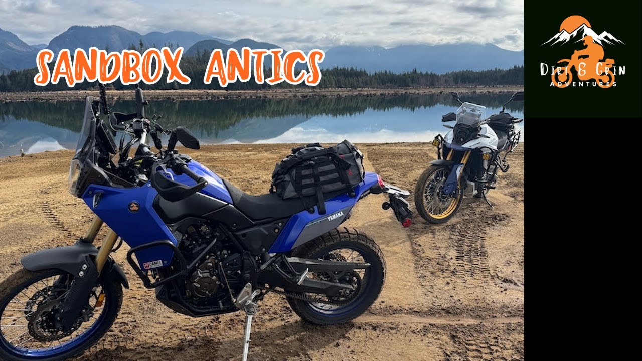Playing in the sand with a new T7 and V-Strom 800 DE