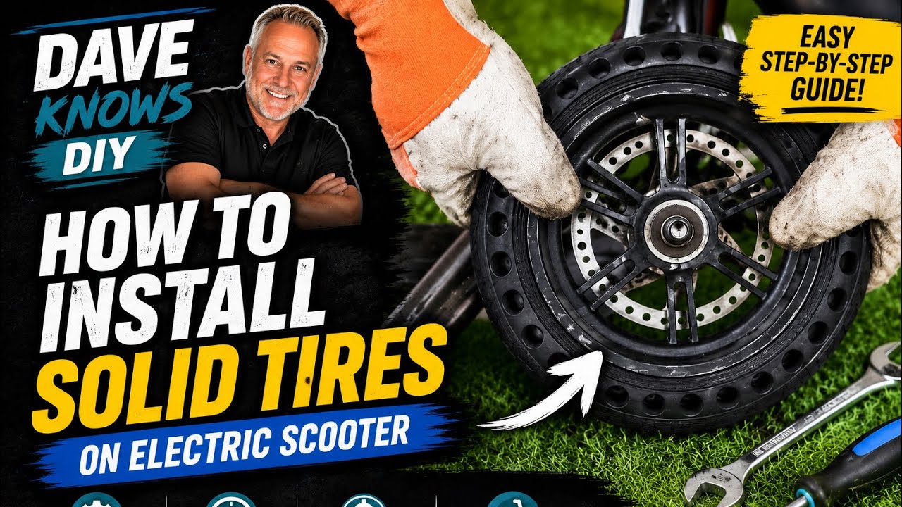 How to install solid tires on electric scooter