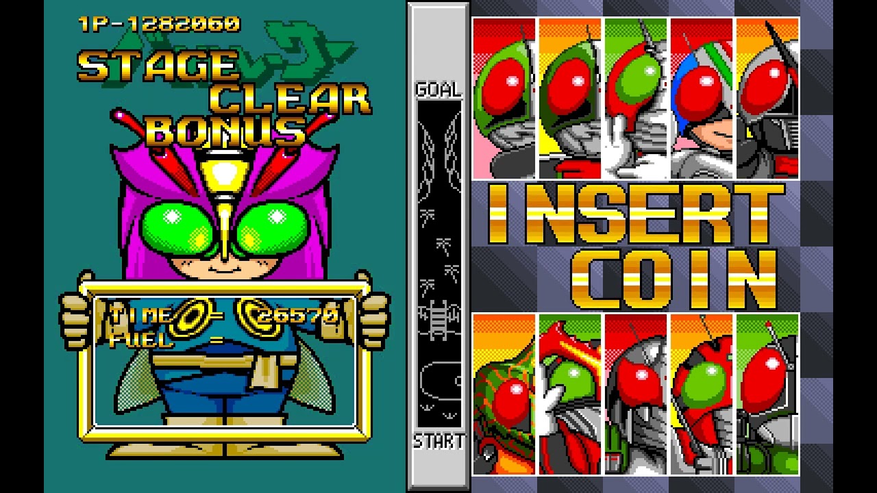 Masked Riders Club: Battle Race (1993 - Arcade) - Longplay [Hardest Difficulty]