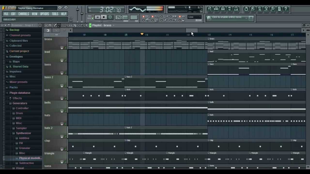 Taylor Gang - Wiz Khalifa (Remake) w/ FLP (No Samples) @BManOnDaTrack