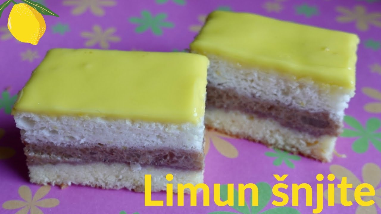 PREDIVNE LIMUN ŠNJITE S ORASIMA  (LEMON SQUARES)