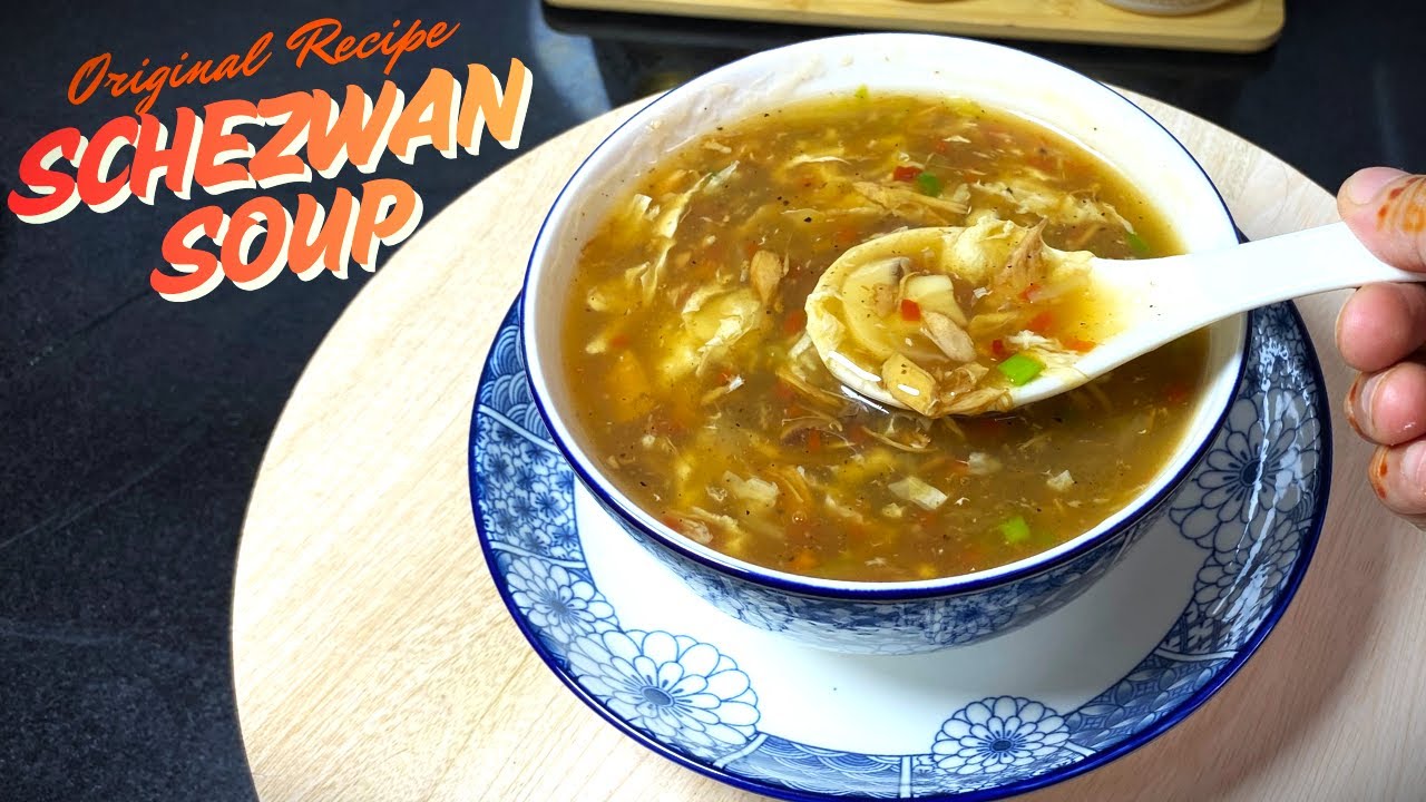Schezwan Soup Recipe| Original Authentic Chicken Schezwan Soup | Winter Special Chicken Schezwan