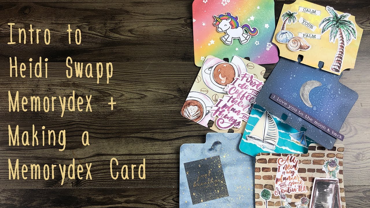 Intro to Heidi Swapp Memorydex + Making a Memorydex Card
