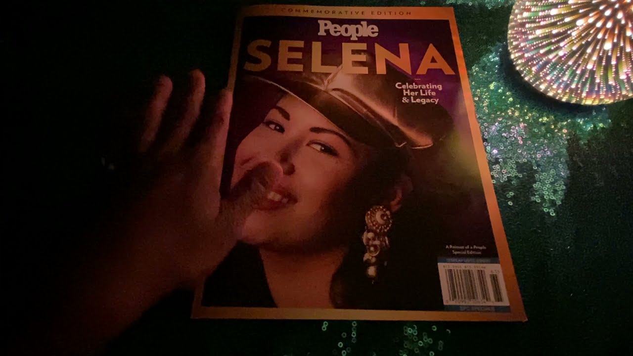 ASMR MAGAZINE FLIP // REMEBERING SELENA QUINTANILLA (WHISPERED)