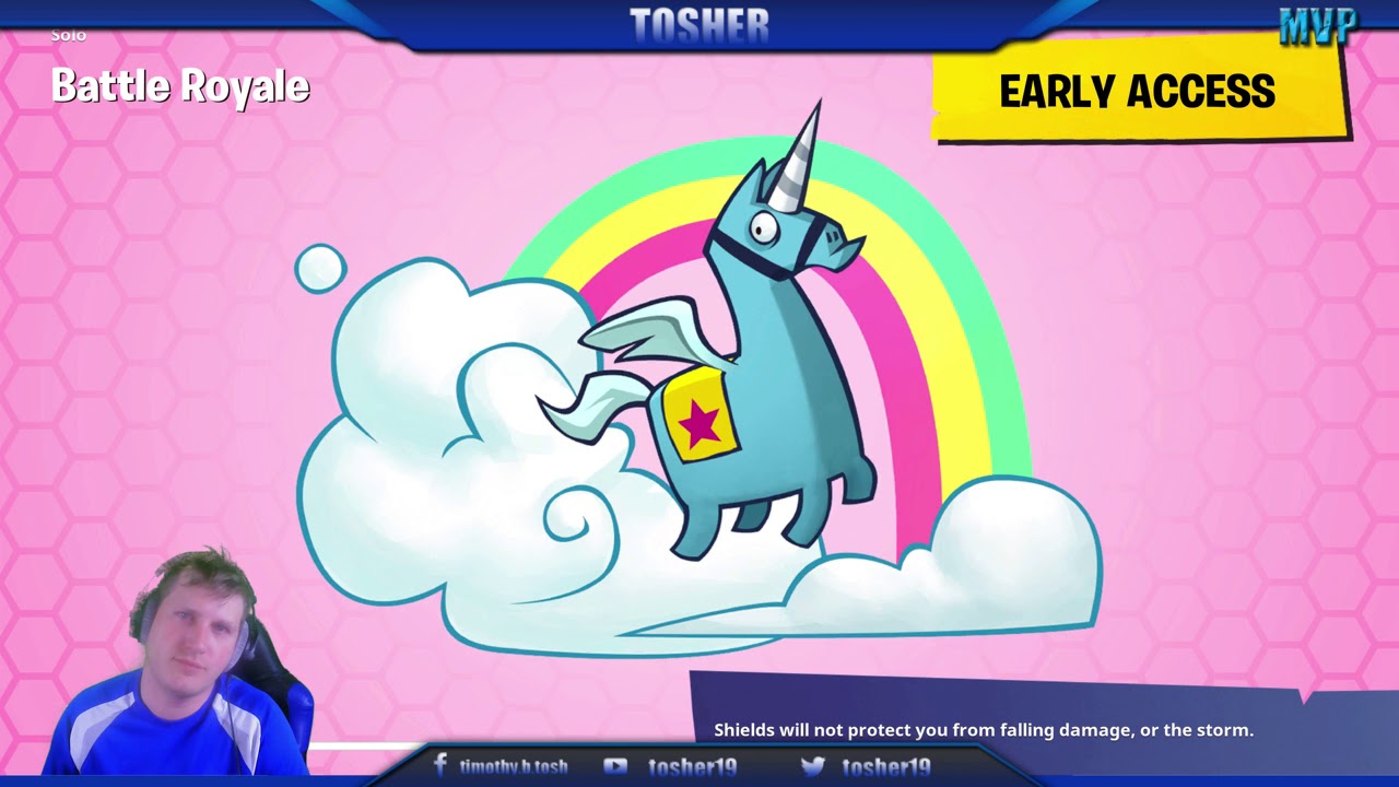 Tosher.0 playing Fortnite Ninja Style