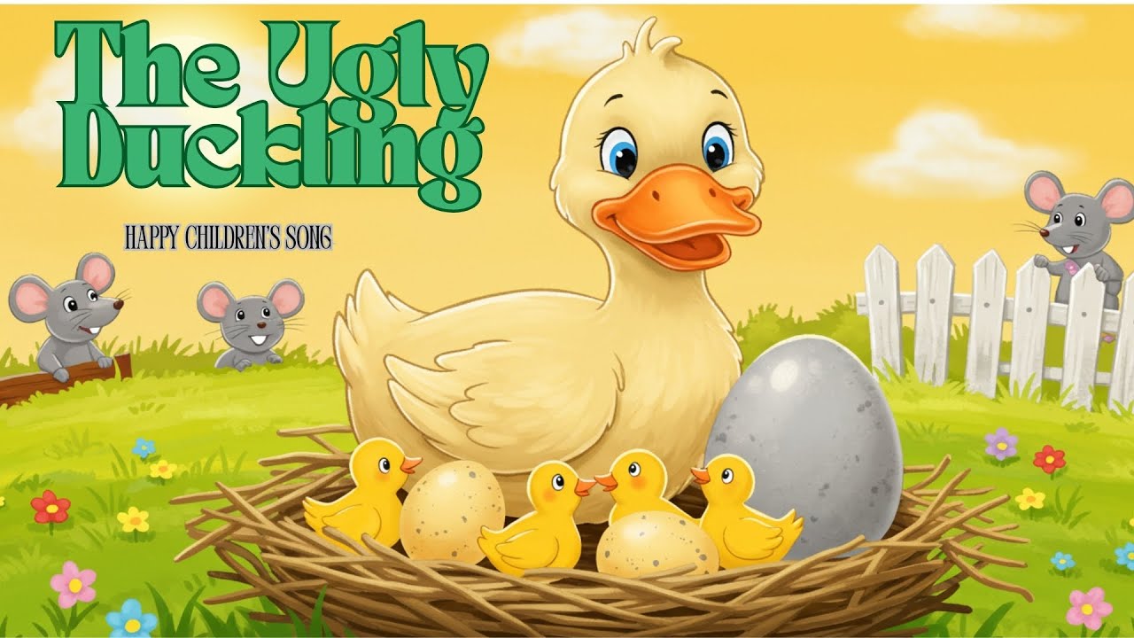 🎵 The Ugly Duckling – Fun Kids Song | Animated Nursery Rhyme | Moral Story for Children🎵🎵😊