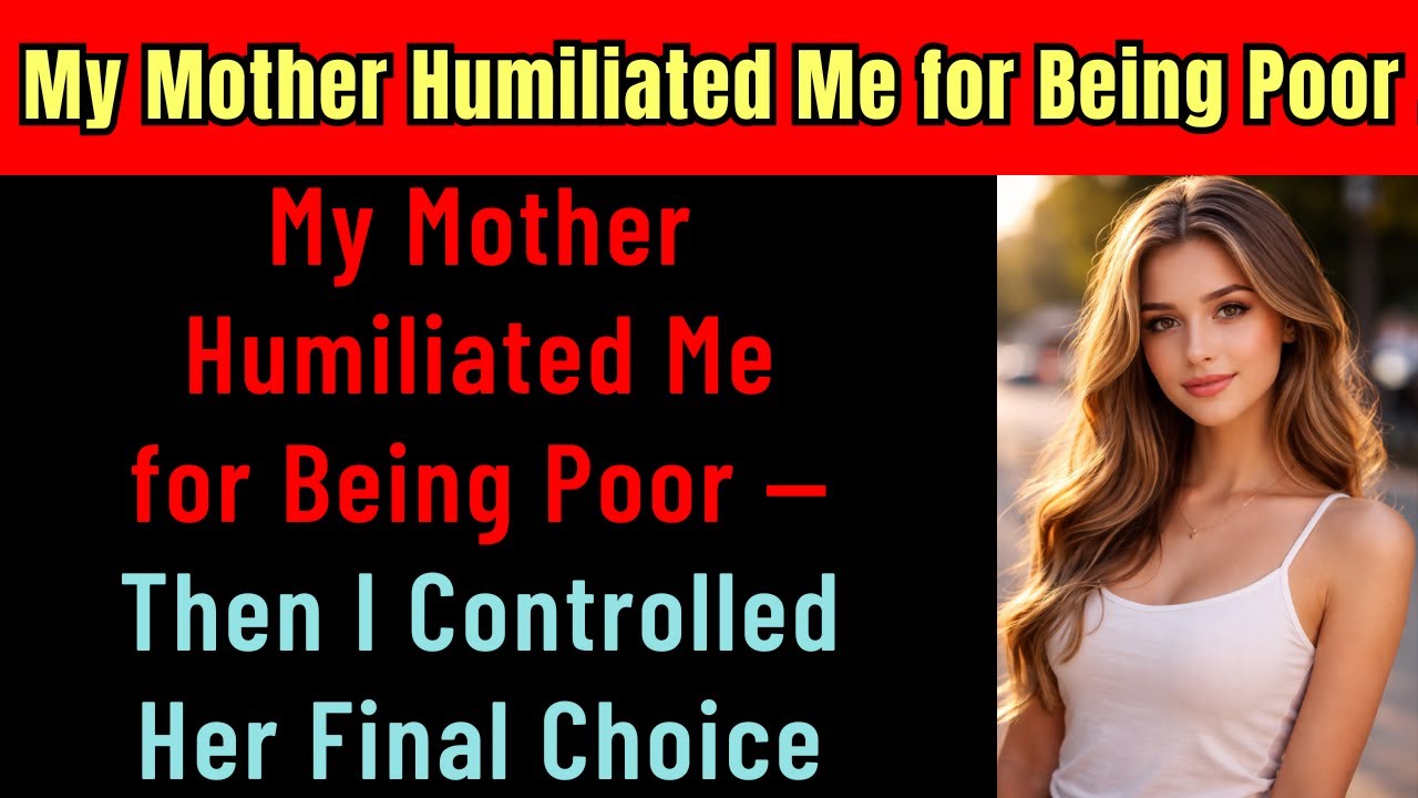 My Mother Humiliated Me for Being Poor — Then I Controlled Her Final Choice