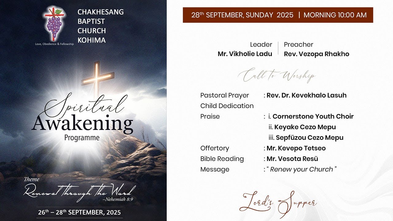 Spiritual Awakening Programme - Morning |  September 28, 2025