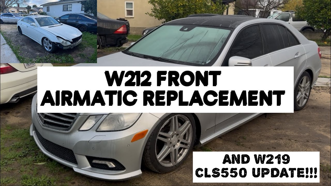 HOW TO REPLACE FRONT AIRMATIC SHOCK 2010-2013 W212 MERCEDES E550 RWD, AND MORE…