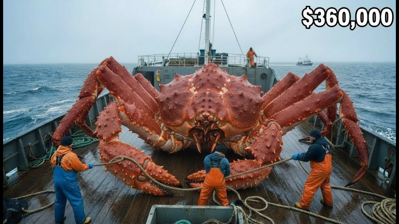 How Fishermen Make $360,000 in 6 Days: Giant King Crab Fishing & Deep Sea Creatures (Sea of Okhotsk)