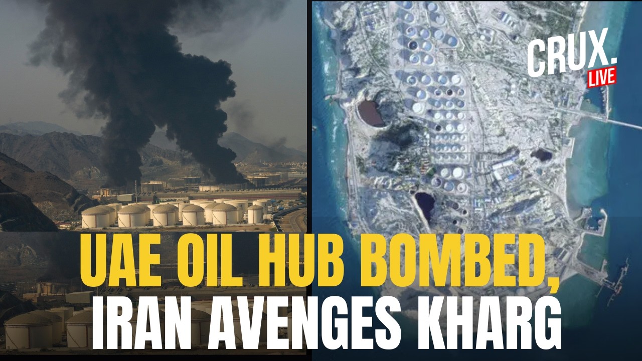 LIVE | 'Evacuate Hidden US Bases' Iran Bombs UAE's Fujairah Oil Hub After Trump Strikes Kharg Island