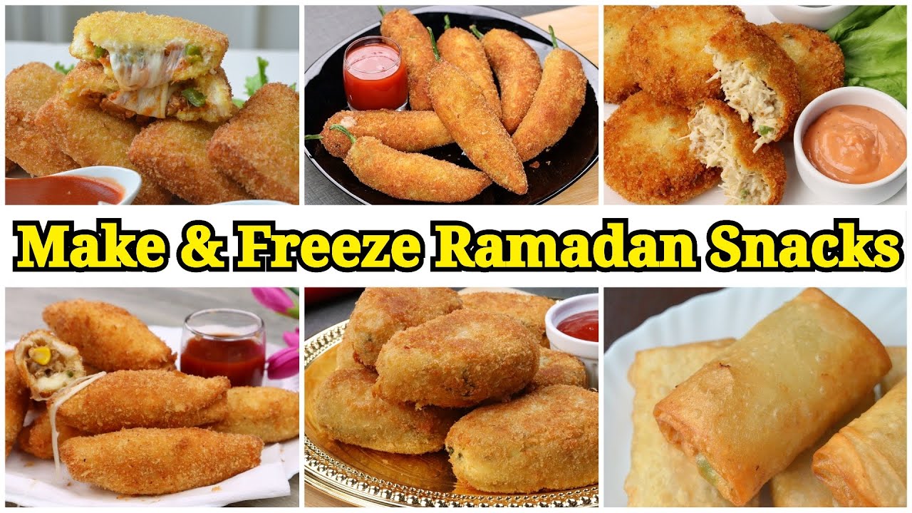 7 MAKE & FREEZE RAMADAN 2024 SNACKS by (YES I CAN COOK)