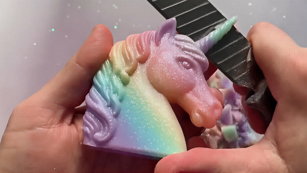 Soap Cutting ASMR | Satisfying Slices, Cracks & Crunchy Soap Sounds ✨ No Talking