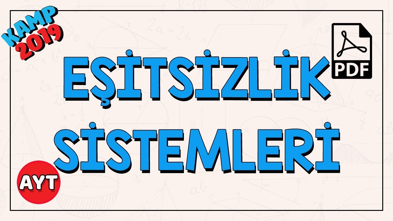 Eşitsizlik Sistemleri | AYT Matematik