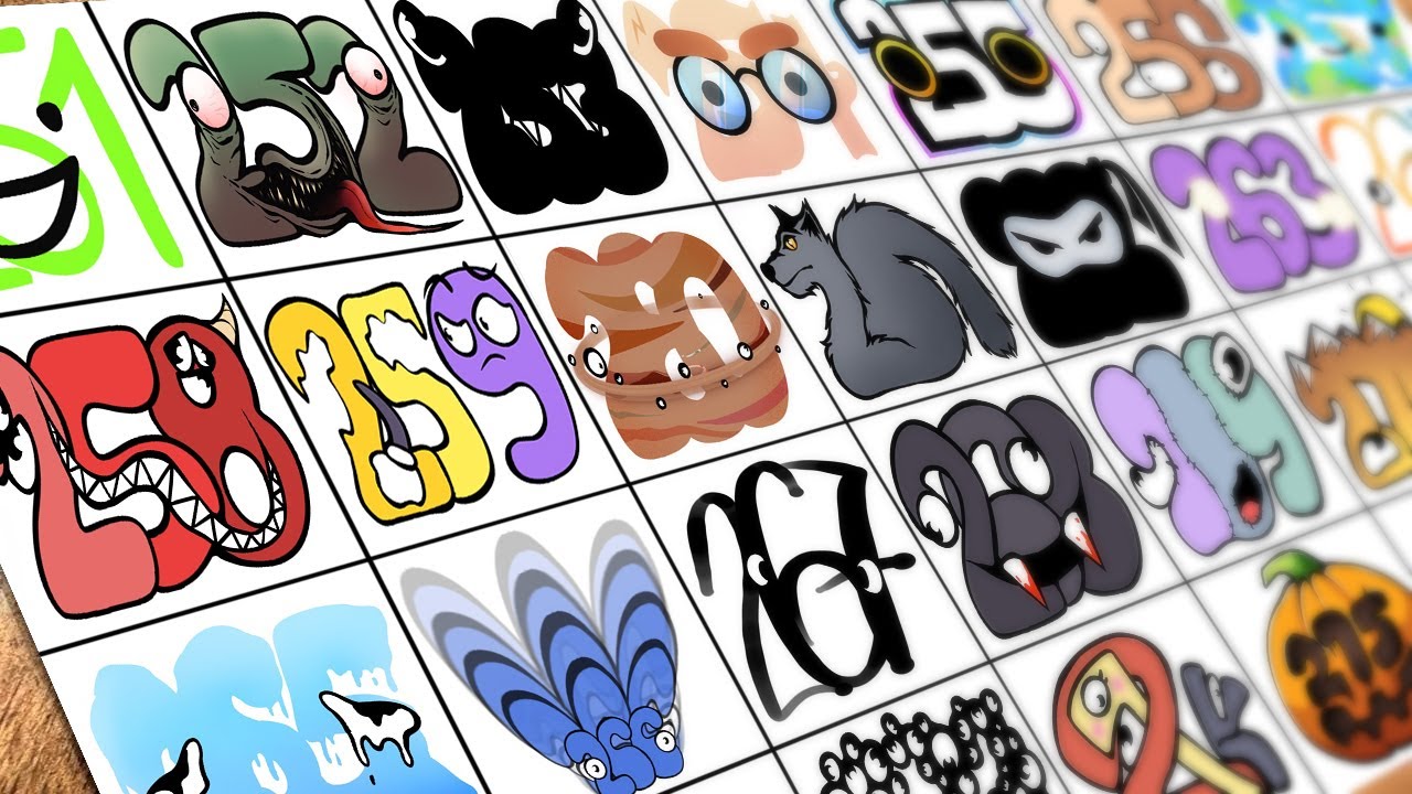 Drawing Number Lore 251-275 / How to draw Number Lore