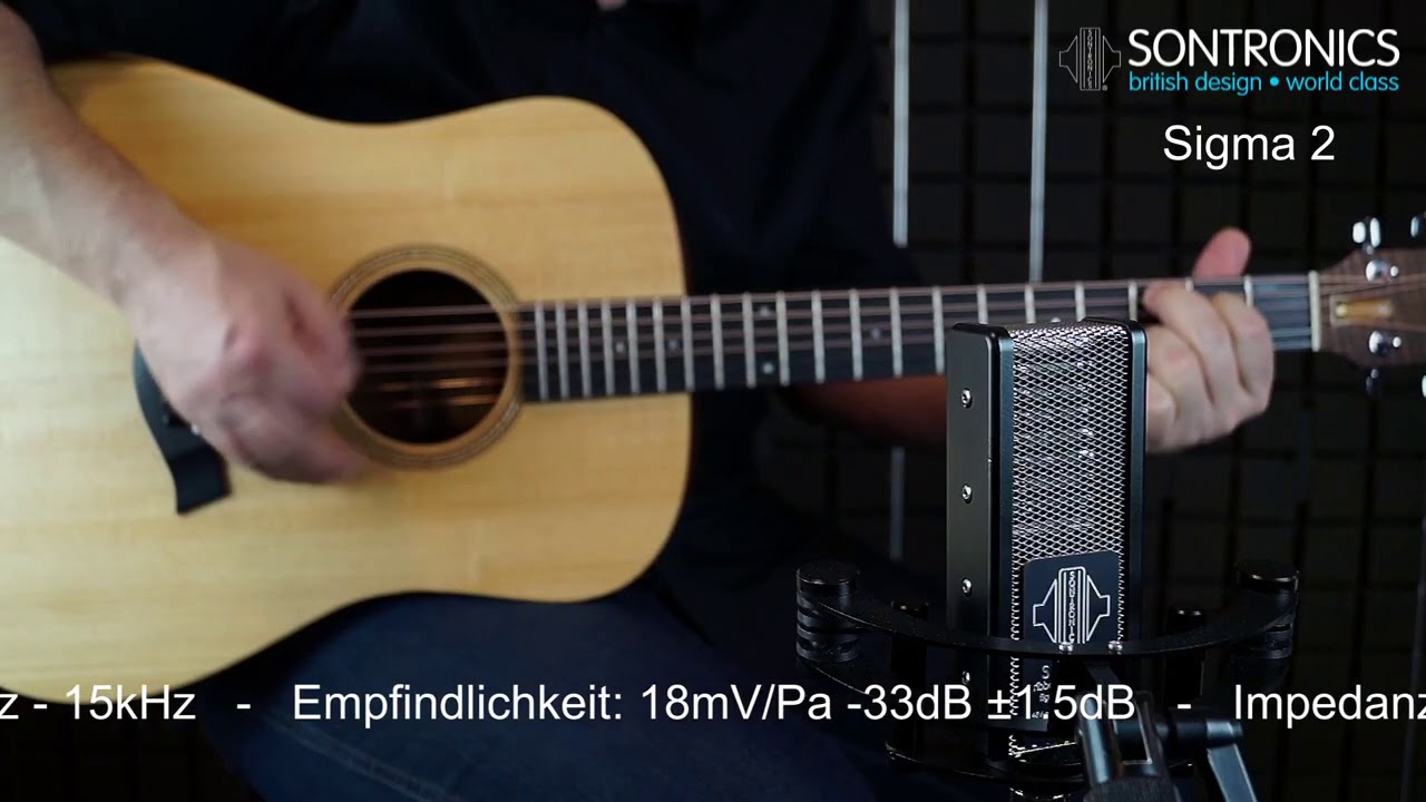 Sontronics Sigma 2 - Aufnahme einer akustischen Gitarre - H&ouml;rprobe