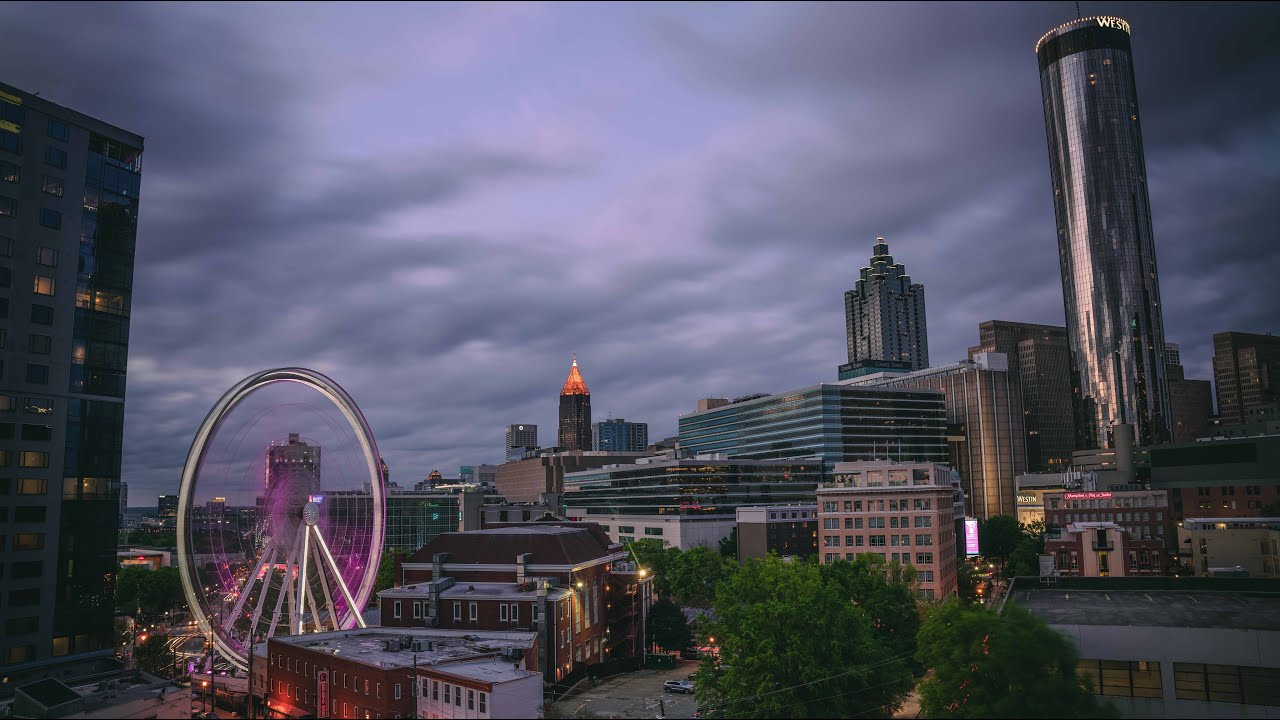 Atlanta Skyline Time-lapse in 4K.