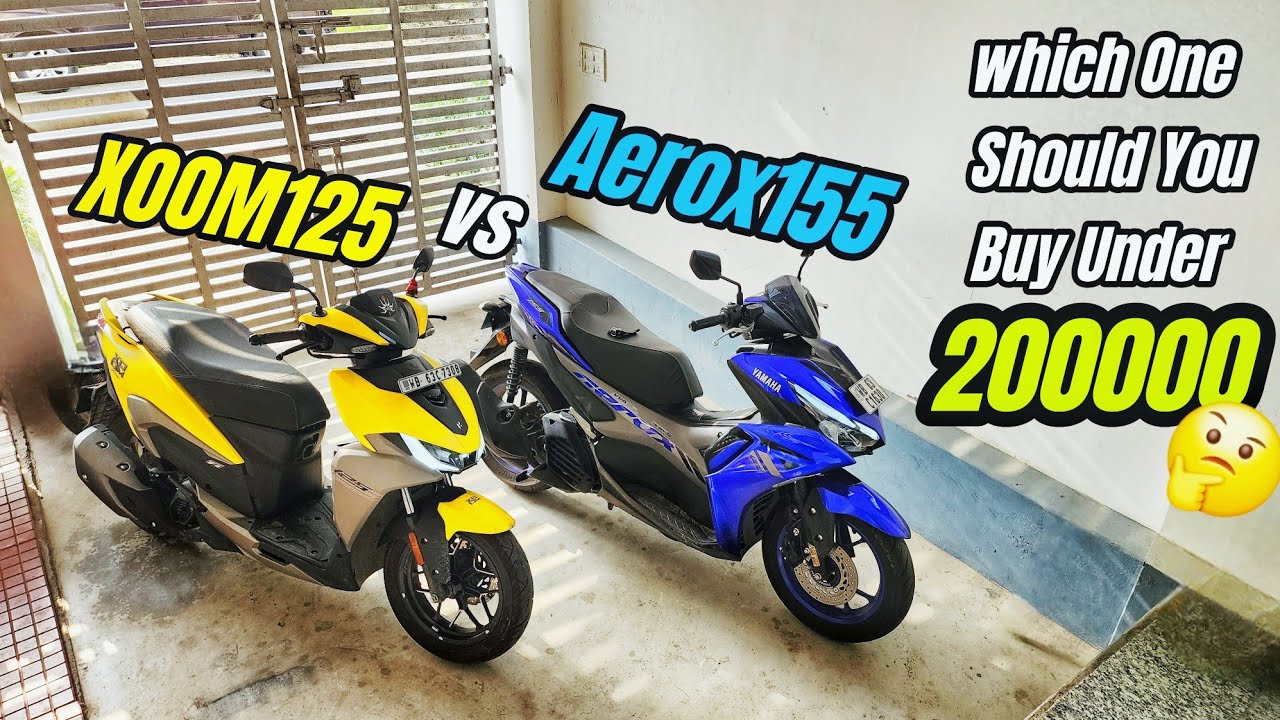 Aerox 155 vs Xoom 125 Comparison 💥 Which one is Value For Money ??🤔