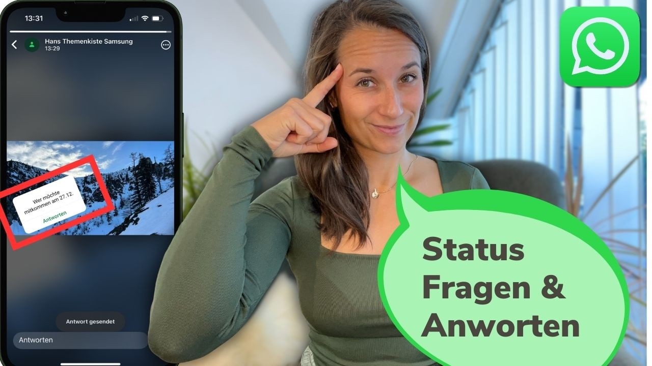WIE ERSTELLT MAN WHATSAPP STATUS - FRAGE STICKER