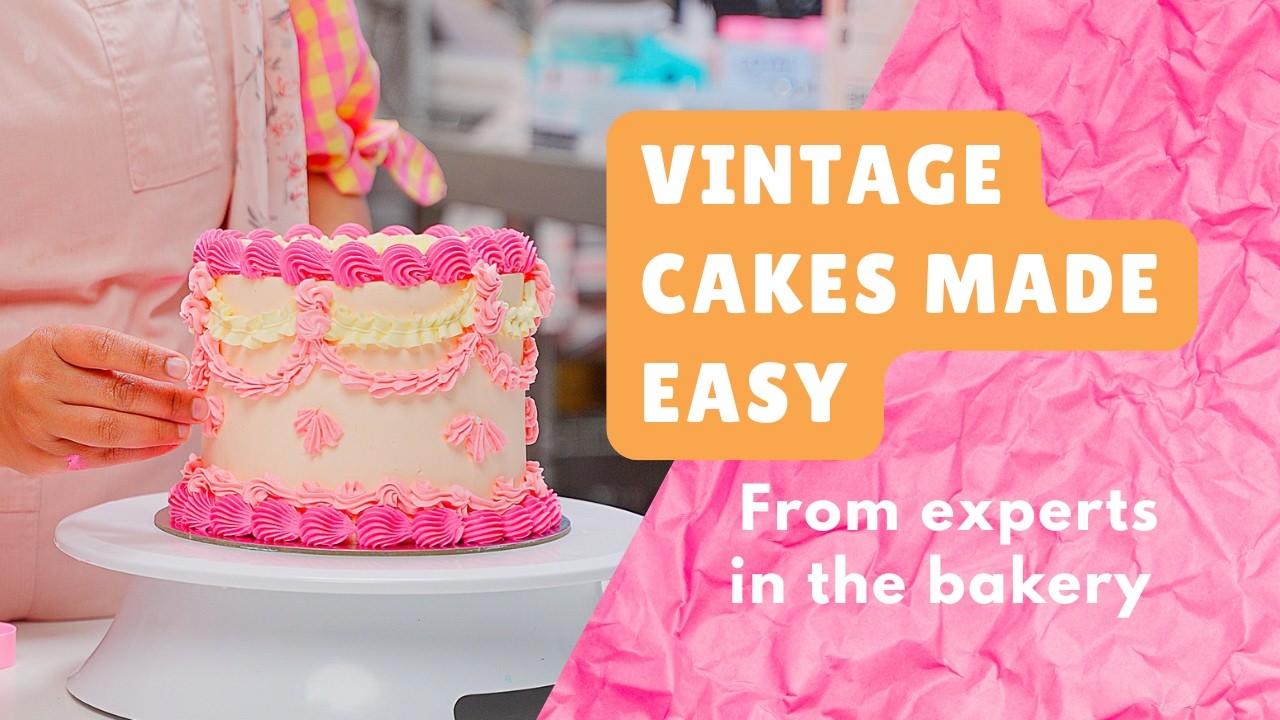 Step by Step guide on vintage styled cakes