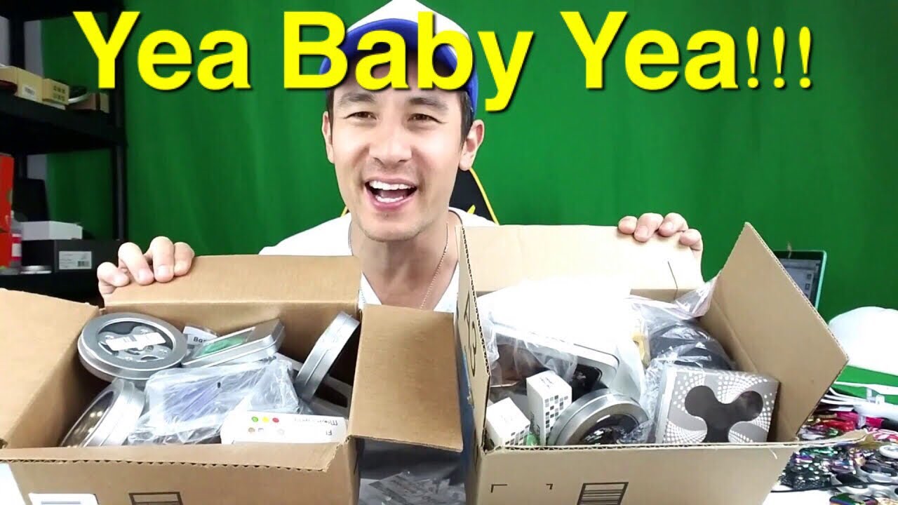 2 BIG UNBOXING BOXES of Fidget Hand Spinners & Sticks + 5 Giveaways Announced!