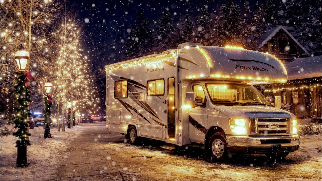 Snow RV Camping|Cozy Winter Life in a Warm Camper