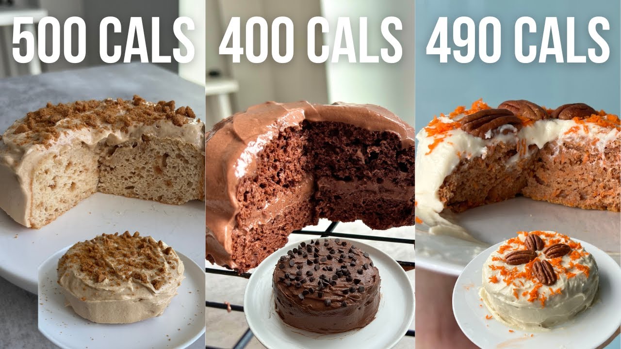 3 High Protein, Low Calorie Cake Recipes | 400-500 Calories Each!