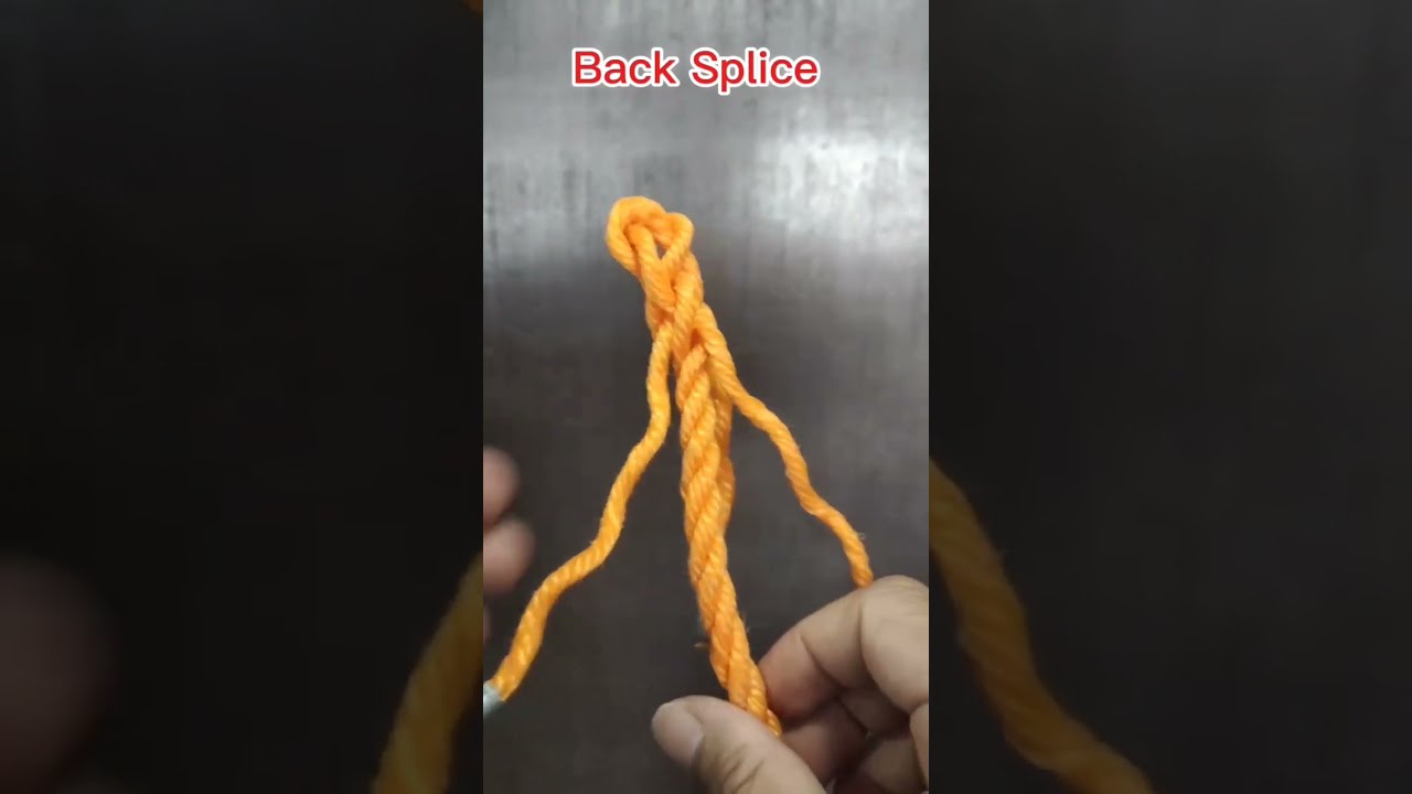 Back Splice(Securing ropes end permanently)