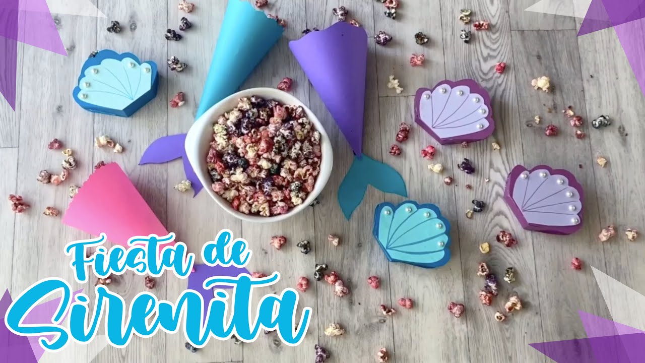 Palomitas Sirenas 🍿🧜🏼‍♀️ Una idea deliciosa y llena de color 🧜🏼‍♀️