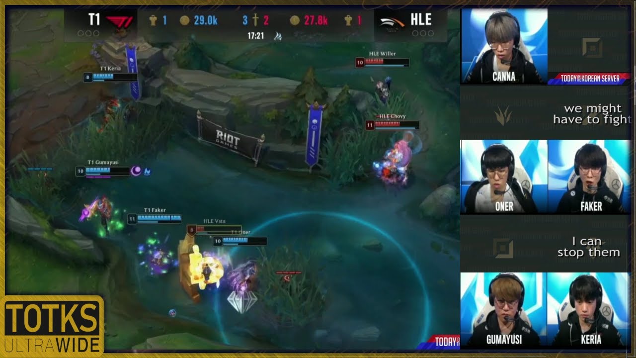 T1 vs HLE Highlights with Voice Comms (Translated) | Worlds 2021 Quarterfinals