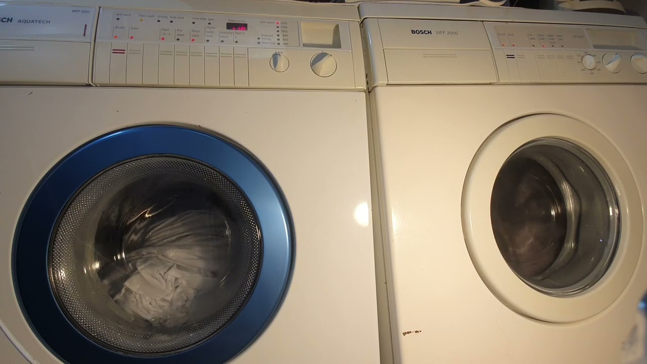 Bosch WFF2000 Vs Bosch Aquatech WFP3201 - Coloureds-Cottons 60e + Short Wash Race
